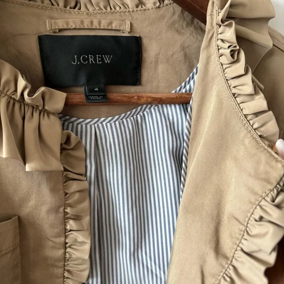 J. Crew Ruffle Chino Blazer - Picture 4 of 6